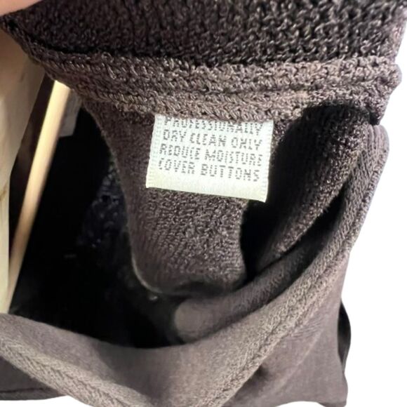 Vintage St. John Women's Santana Knit Brown Wool Evening Jacket Size Medium / 8 - Picture 3 of 7